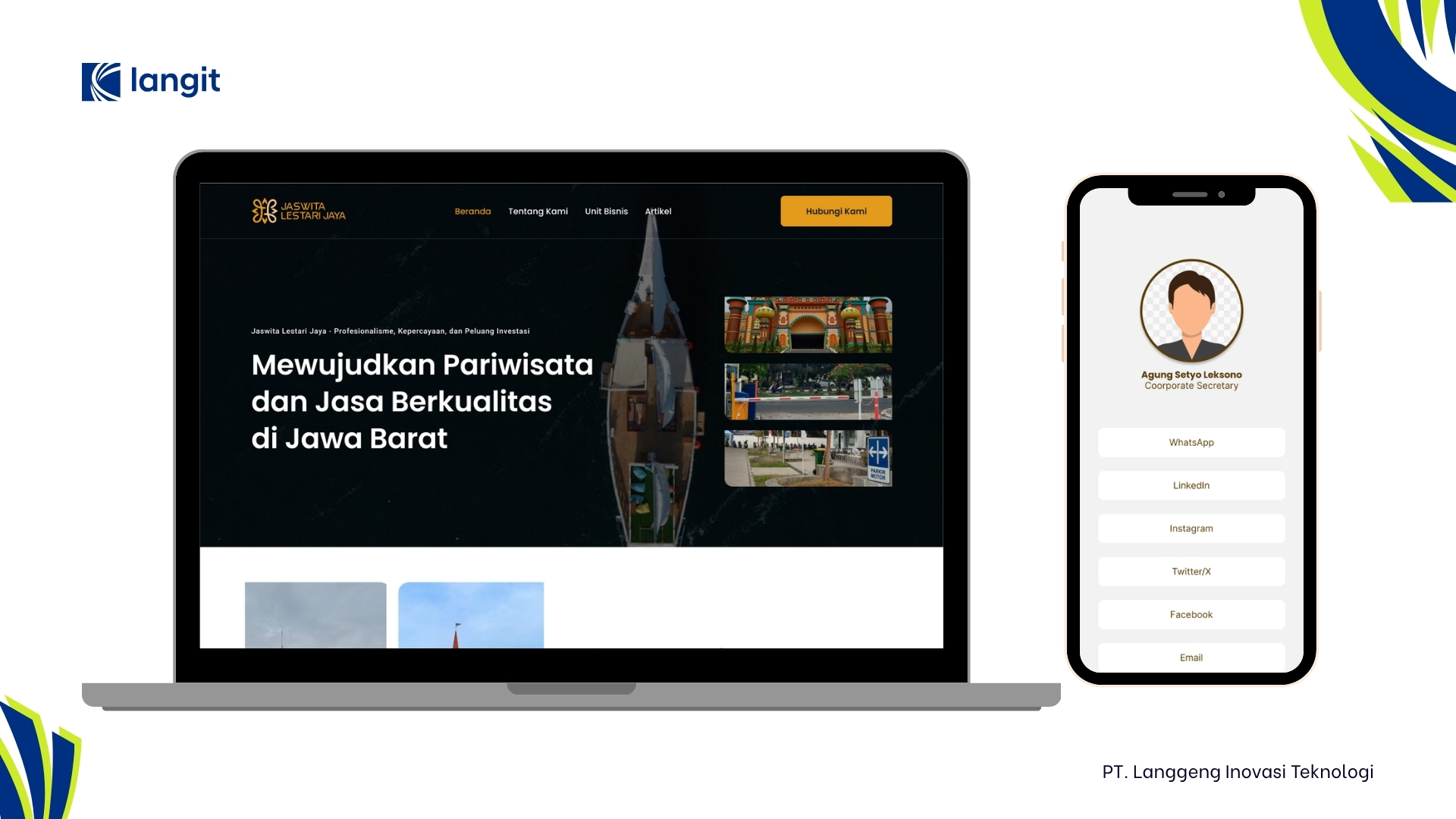 Pembuatan Website & Identitas Digital Anak Perusahaan BUMD