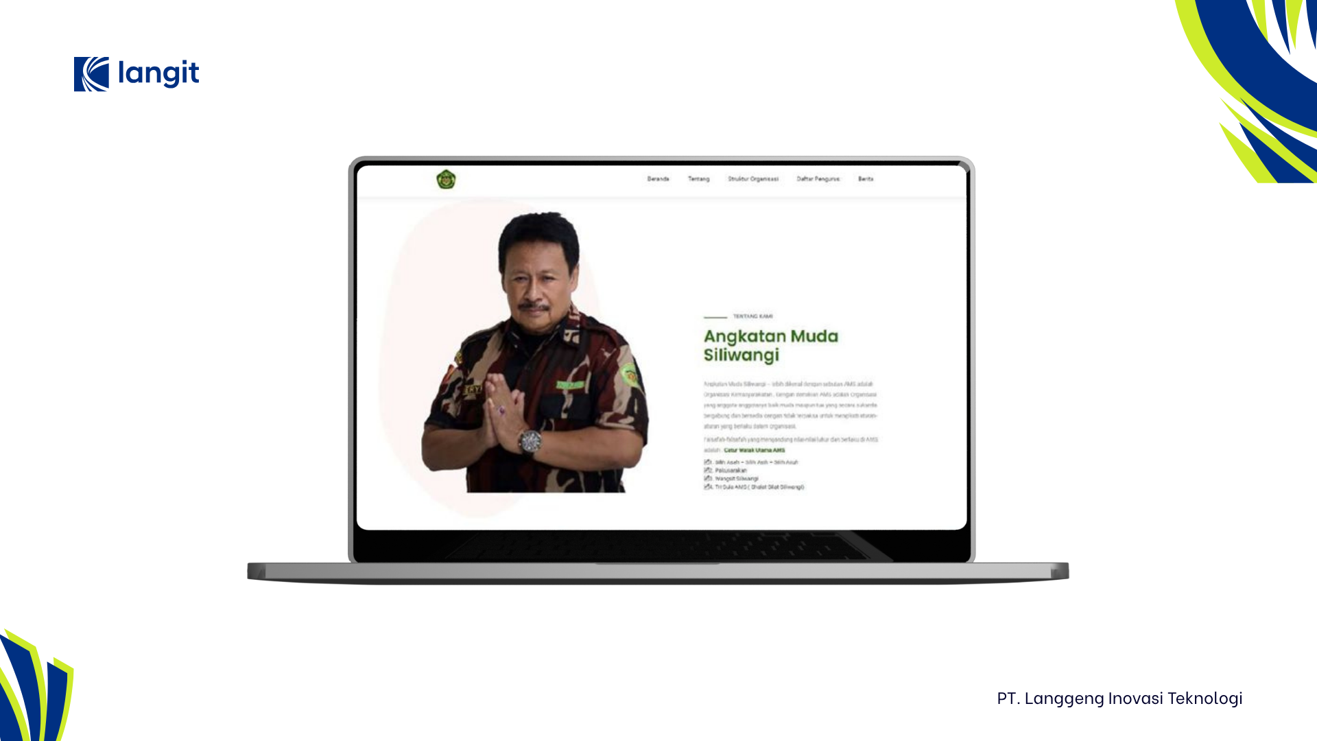 Pengembangan Website Company Profile dan Portal Berita Angkatan Muda Siliwangi (Pengurus Pusat)